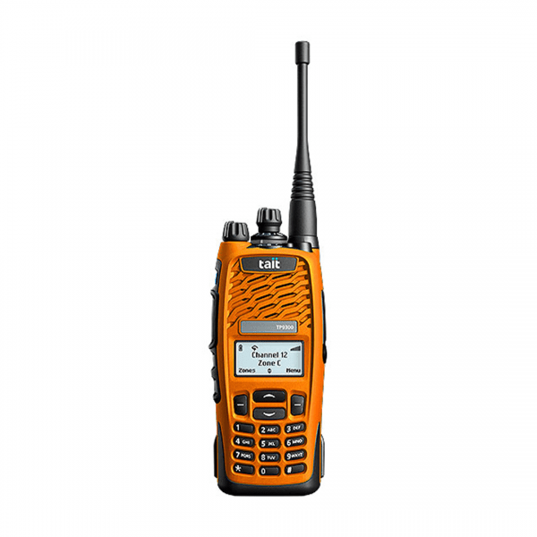 Bärbar radio Tait TP9360 400-470 MHz orange, utan laddare